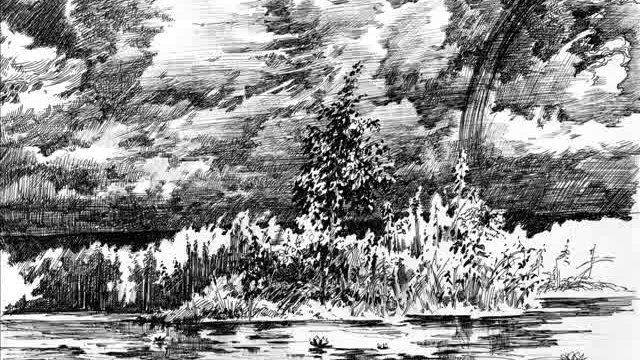 Рисунки гелевой ручкой