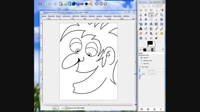 Gimp: Karikatür çalışması