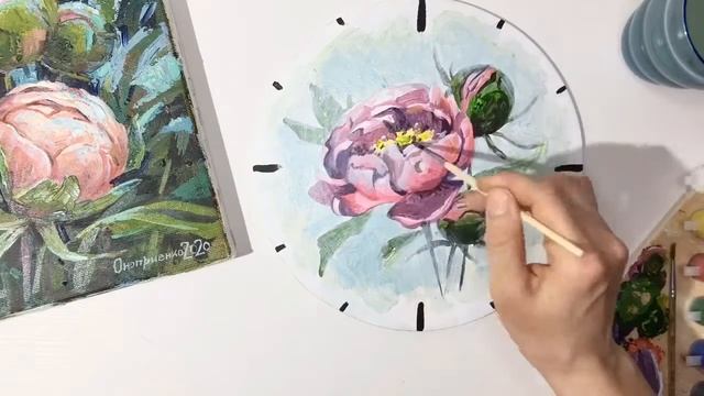 Как сделать часы своими руками • пион на часах