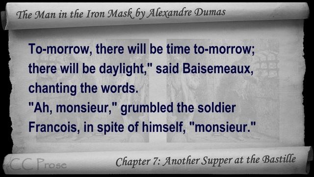 Chapter 07 - The Man In The Iron Mask By Alexandre Dumas - Another Supper At The Bastille