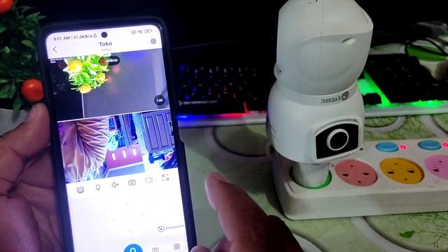 Cara Ambil Rekaman Video Langsung Di Kamera CCTV EYESEC DUA KAMERA Jenis Bohlam KE HP