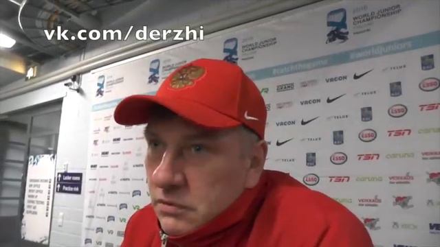 Владимир Федосов перед матчей с Данией на МЧМ
