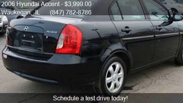 2006 Hyundai Accent GLS 4dr Sedan for sale in Waukegan, IL 6