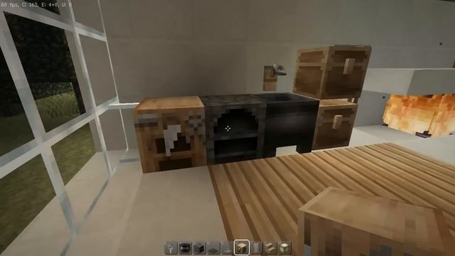 Современный дом в майнкрафте - Cтроим красивый современный дом на берегу реки