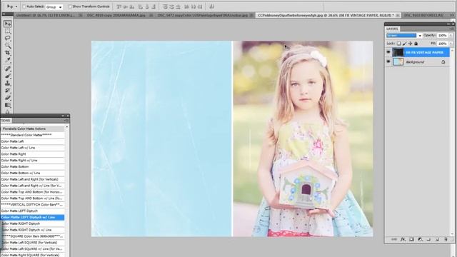 Florabella Color Matte Photoshop Actions & Design Kit