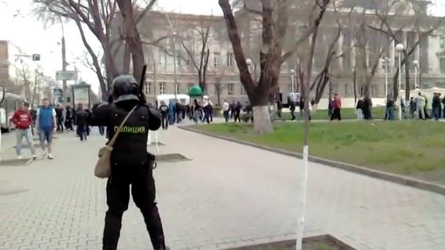 Омон в центре Ростова