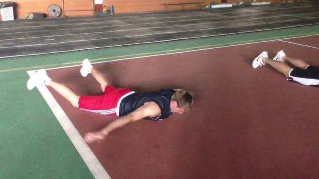 Прогиб лежа на животе