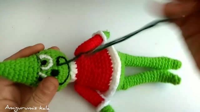 El Grinch [Amigurumi]={ Patrón Dictado Y Bordado Cara}