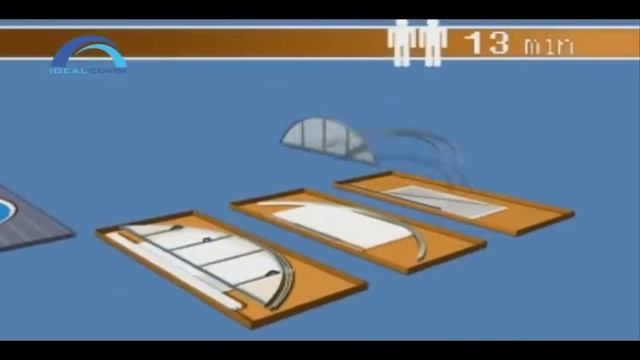 Сборка павильона для бассейна Idealcover