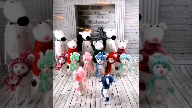 Амигуруми Вязаные мыши и крысы крючком и спицами. Символ 2020 года. Ручная работа. Связаны на заказ