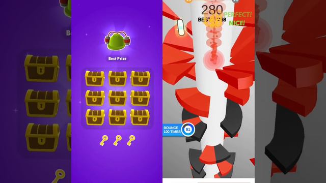 Wow! 🔥 Giant Rush Vs Helix Jump 🌈 Gameplay