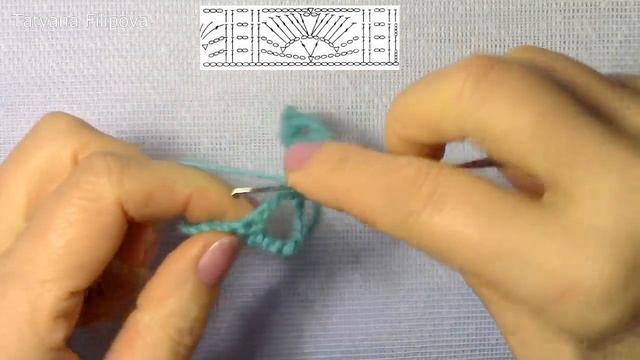 Узор для кардигана крючком