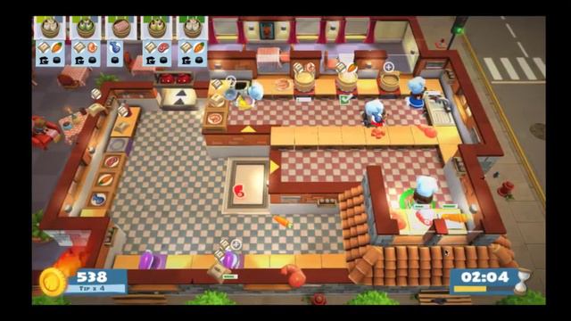 Overcooked 2: Kevin 3, 4 Players, 4 Stars