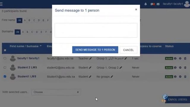 How To Send A Message In Moodle