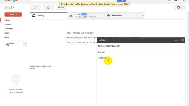 Cara Kirim Email Berupa File Excel Di Gmail
