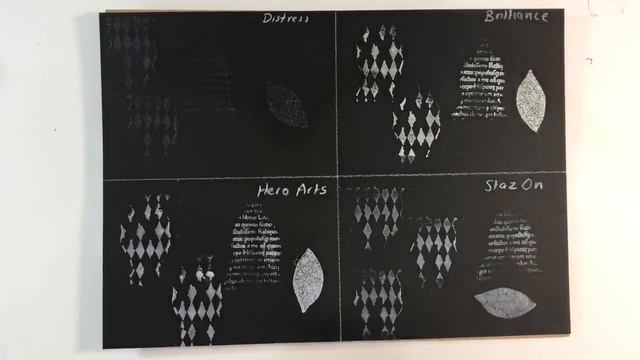 What Is The Best White Ink Pad For Mixed Media?  White Pigment Ink Comparison