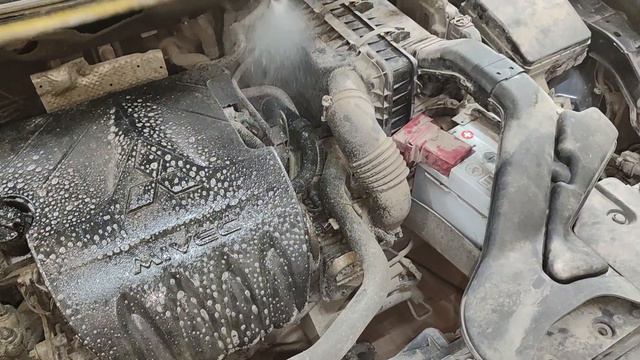 Lancer X Детейлинг мойка двигателя