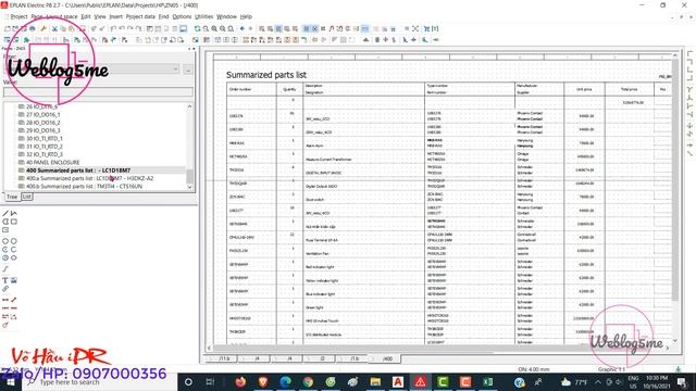 Eplan Generate Excel Report  How to auto transfer summarized part list to xls file automatic