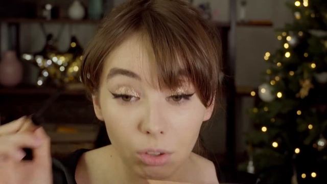 Макияж с блёстками на Новый Год!