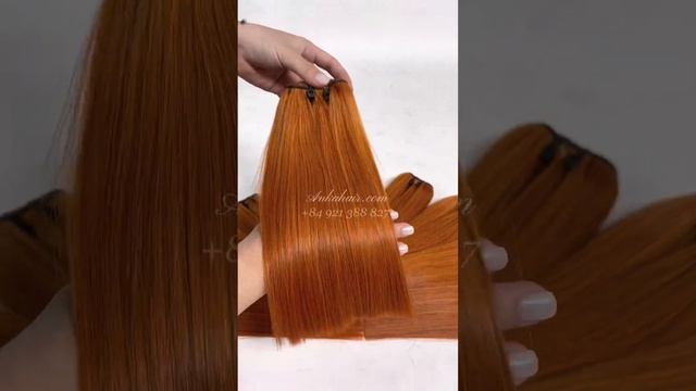 Orange Hair Ankahair +84921388827 #humanhair #hairfactory #wigshop #hairshop #hairextensions