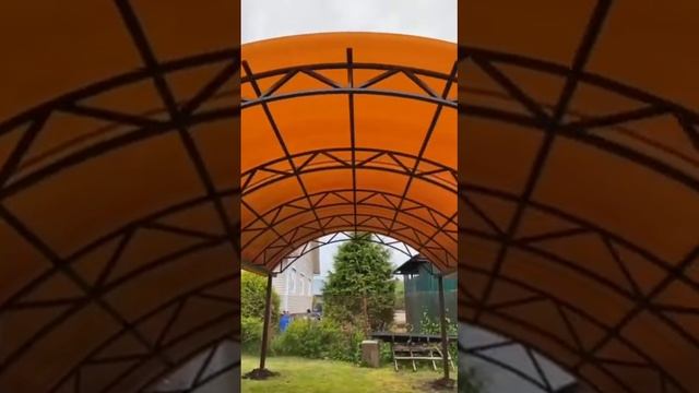 Навес от Promnaves. Малый заказ на одну машину 4х6