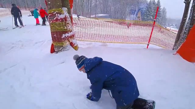 Первый раз на Сноуборде - Этот день запомнится навсегда!