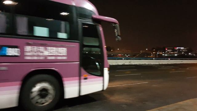 경기고속8843번 Daewoo Bus FXII120 Cruising Star DIESEL 14년식 차량 발차영상