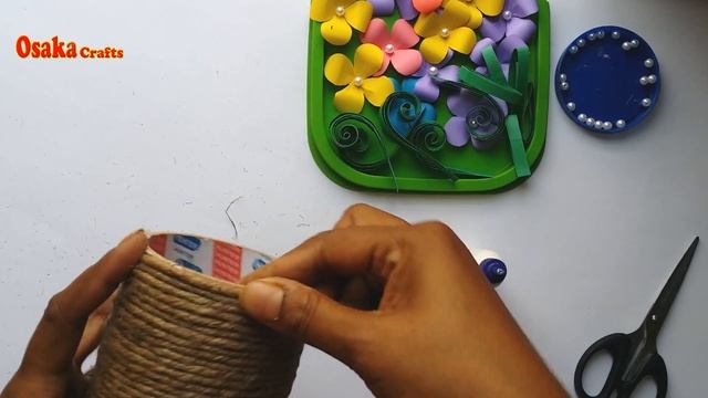 How To Make Best Out Of Waste Flower Vase !!! Jute/Twine  Flower Vase !!!! Unique