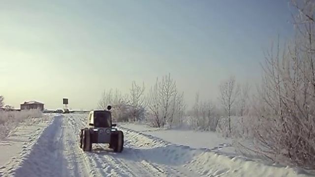 Самодельный снегоход Расима Нигматуллина