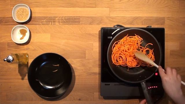 Spaghetti Carottes Et Sésame - Healthy Meal Recette Facile. (  GEFU Spirelli )