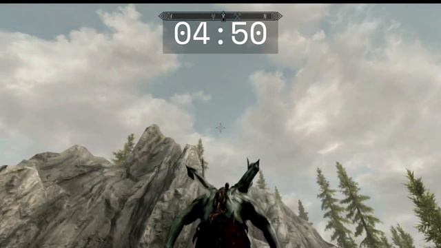 Skyrim- What Flying Around As A Vampire Lord Looks Like.