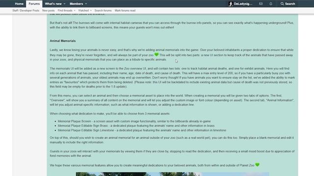 ▶ Planet Zoo Free Update 1.8 Announcement: Shop Counters, Burrows, Animal Memorials, And More!