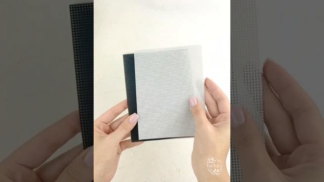 Микро-обзор набора пластиковой канвы для вышивки, 9 цветов