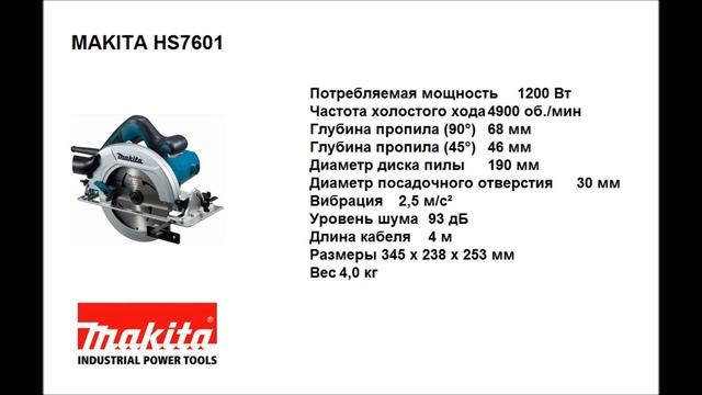 Дисковая пила Makita HS7601. Новинка 2015 года! Замена легендарной 5704R