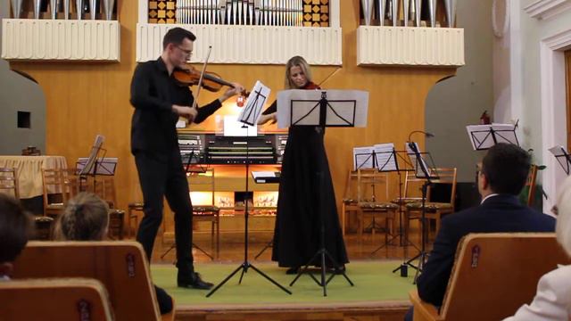 Гендель-Хальворсен Пасакалия для скрипки и альта.