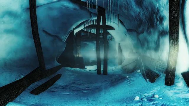 Skyrim - Glacial Cave Ambiance (cracking, Echoes, Wind, White Noise)