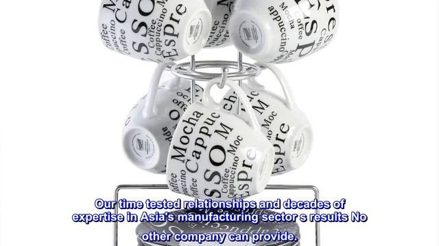 Great Product -  Gibson Home Expressions Espresso Saucer Set, 13PC Cups Stand, White/Black