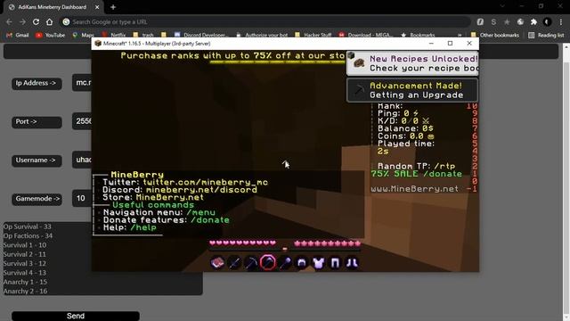 Web Interface Demonstration