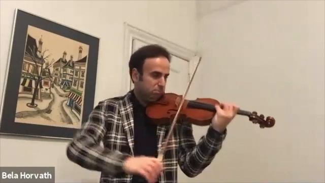 Bela Horvath Performs Bach's Chaconne From Partita No. 2