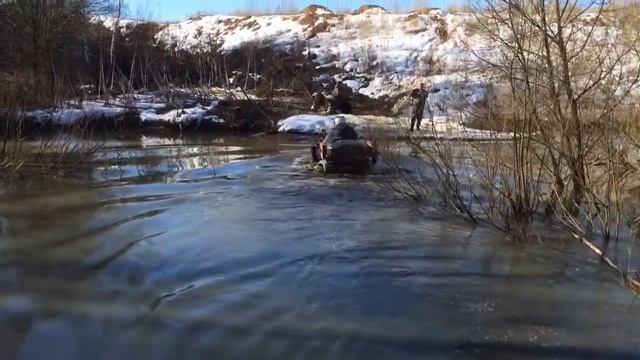 Переезд ручья на Stels 500