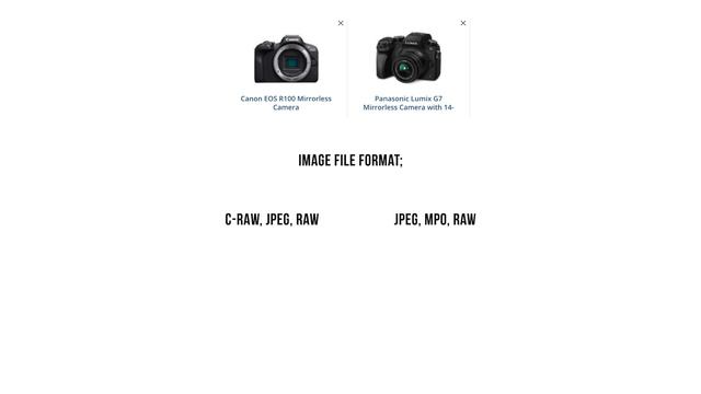 Canon R100 Vs Lumix G7: A Tough Comparison