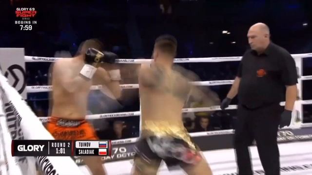 Кикбоксинг. Профбои. Владислав Туйнов (Россия) Vs Артур Саладьяк (Польша)