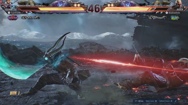 Tekken 8: Shippuden! SUPER NINJA BATTLE Yoshimitsu (FujinFoxTK) Vs Raven (Shadowkicks)