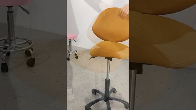 China Foshan Dental Equipment Ergonomic Portable Saddle Seat Dentist Stool Dental Stool Chair