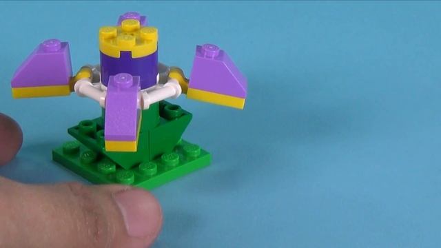 Lego Flower (Lavender) Building Instructions - Lego Classic 10696 