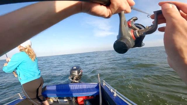ЖОР СТАВРИДЫ ! Поехали на рыбалку на кефаль  а попали на бешеный клёв ставриды !