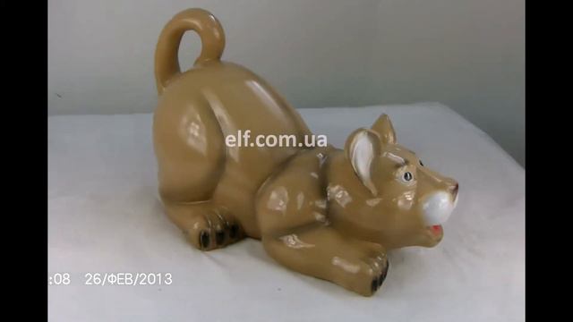 Львенок лежащий 3. Садовые фигуры оптом от фабрики фигур 