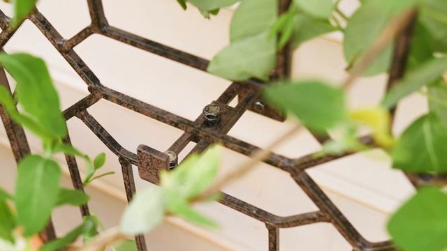 H Potter Diamond Trellis Wrought Iron Indoor Outdoor Wall Art