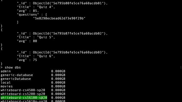 Node Js + Mongo + Mongoose Cs5610 Sp20 13103