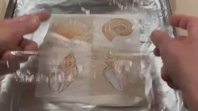How To Decoupage Seashells, Napkin  Decoupage, Part 1